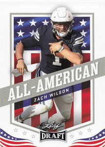 2021 Leaf Draft All American Zach Wilson #48