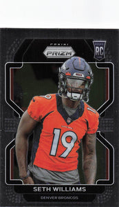 2021 Prizm Football Seth Williams #412 RC