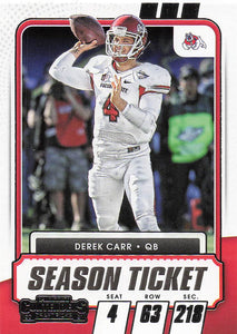 2021 Contenders Draft Picks Football Derek Carr #14