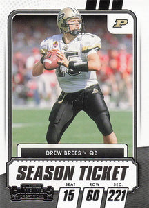 2021 Contenders Draft Picks Football Drew Brees #21
