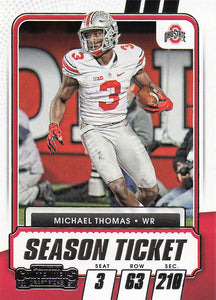 2021 Contenders Draft Picks Football Michael Thomas #47