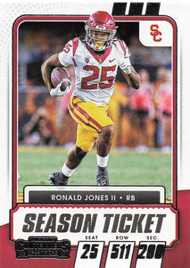 2021 Contenders Draft Picks Football Ronald Jones II #71
