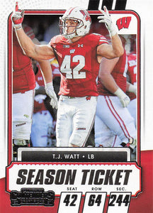 2021 Contenders Draft Picks Football T.J. Watt #78