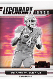 2021 Contenders Draft Picks Football Legendary Red #Deshaun Watson #1