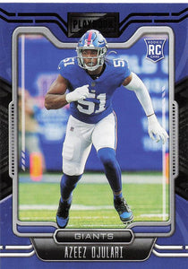 2021 Playbook Football Purple Azeez Ojulari #163 RC