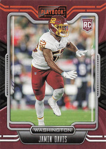 2021 Playbook Football Orange Jamin Davis #147 RC