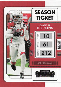 2021 Contenders Football DeAndre Hopkins #2