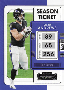 2021 Contenders Football Mark Andrews #9
