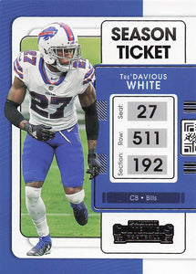 2021 Contenders Football Tre'Davious White #12