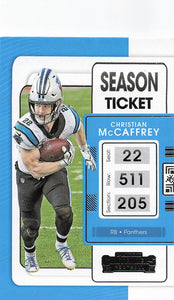 2021 Contenders Football Christian McCaffrey #15