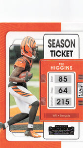 2021 Contenders Football Tee Higgins #20