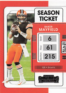 2021 Contenders Football Baker Mayfield #22