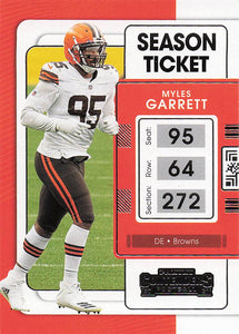 2021 Contenders Football Myles Garrett #23