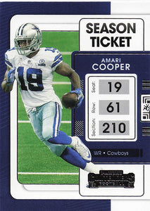 2021 Contenders Football Amari Cooper #27