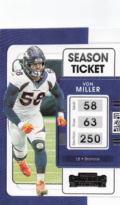 2021 Contenders Football Von Miller #30
