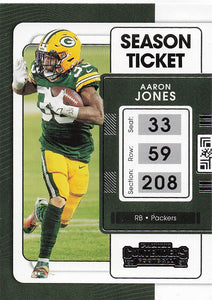 2021 Contenders Football Aaron Jones #36