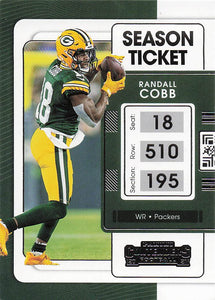 2021 Contenders Football Randall Cobb #39
