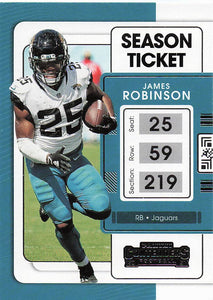 2021 Contenders Football James Robinson #45