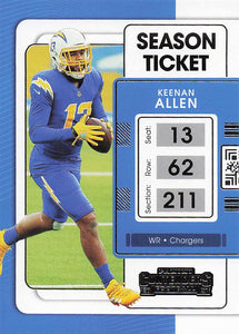 2021 Contenders Football Keenan Allen #52