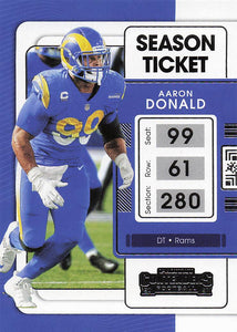 2021 Contenders Football Aaron Donald #56