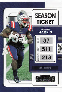 2021 Contenders Football Damien Harris #69