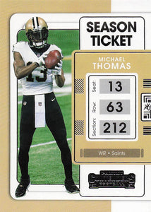 2021 Contenders Football Michael Thomas #70