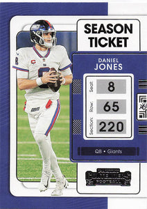 2021 Contenders Football Daniel Jones #73