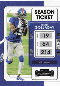 2021 Contenders Football Kenny Golladay #75