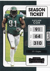 2021 Contenders Football Fletcher Cox #81