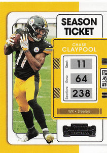 2021 Contenders Football Chase Claypool #84