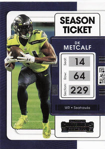 2021 Contenders Football DK Metcalf #86