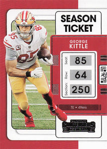 2021 Contenders Football George Kittle #89