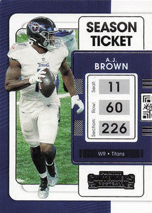 2021 Contenders Football A.J. Brown #96