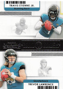 2021 Contenders Football Round 1 Numbers Trevor Lawrence - Travis Etienne Jr. #RN-TET