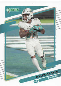 2021 Donruss Football  Myles Gaskin #65