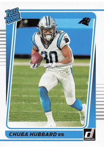 2021 Donruss Football  Chuba Hubbard #287 RC