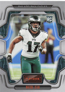 2022 Playbook Football Orange Nakobe Dean #172 RC