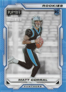 2022 Chronicles Football Playoff Momentum Rookies Matt Corral #PMR-3 RC