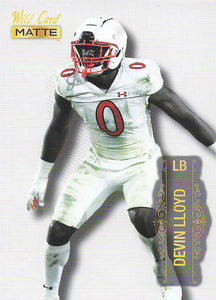 2022 Wild Card MATTE White Devin Lloyd #MB-38