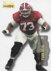 2022 Wild Card MATTE White Evan Neal #MB-44