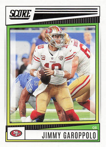 2022 Score Football Jimmy Garoppolo #166