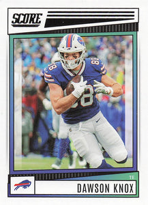 2022 Score Football Dawson Knox #264