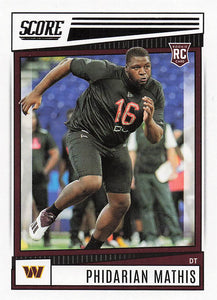 2022 Score Football Phidarian Mathis #360 RC