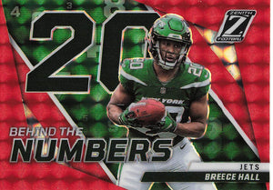 2022 Zenith Behind the numbers red Breece Hall #BN-BH