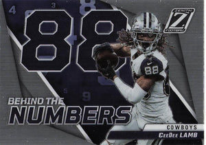 2022 Zenith Behind the numbers silver CeeDee Lamb #BN-Cl