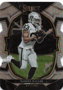 2022 Select Football Silver Prizm Die-Cut Darren Waller #18