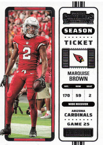 2022 Contenders Football Marquise Brown #2