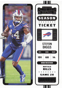 2022 Contenders Football Stefon Diggs #12