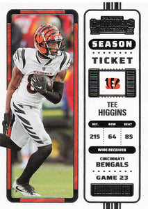 2022 Contenders Football Tee Higgins #19