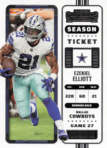 2022 Contenders Football Ezekiel Elliott #28